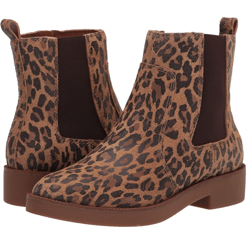 Lucky brand ressy leopard booties 6.5 new